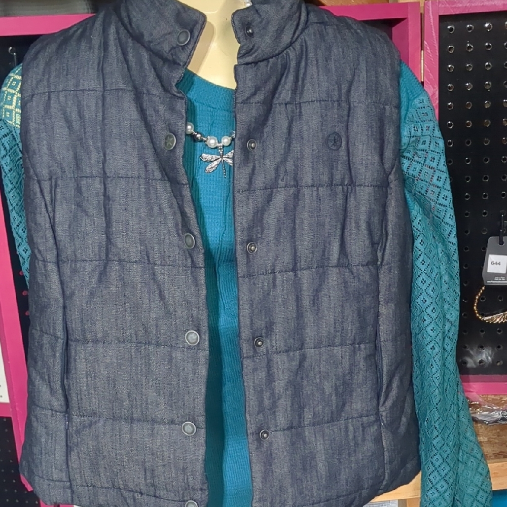 Converse Women's Dark Gray Quilted Vest